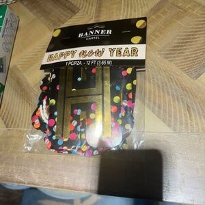 brand new happy new year 12 foot banner